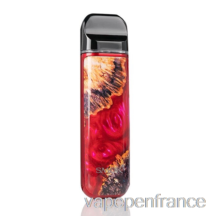 Smok Novo 2 25w Pod System Rouge Stylo Vape En Bois Stabilisant